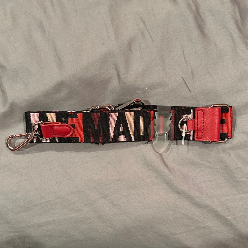Steve Madden Black and Red Adjustable Strap
